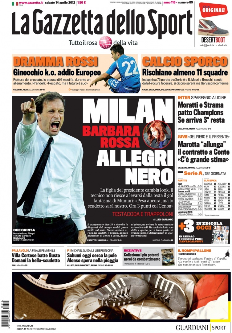La Gazzetta dello Sport Italy April 2012